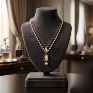 Indo Western Classic Chain Pendant With Gold Plating VPC016050